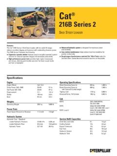 cat 216b series 2 specs